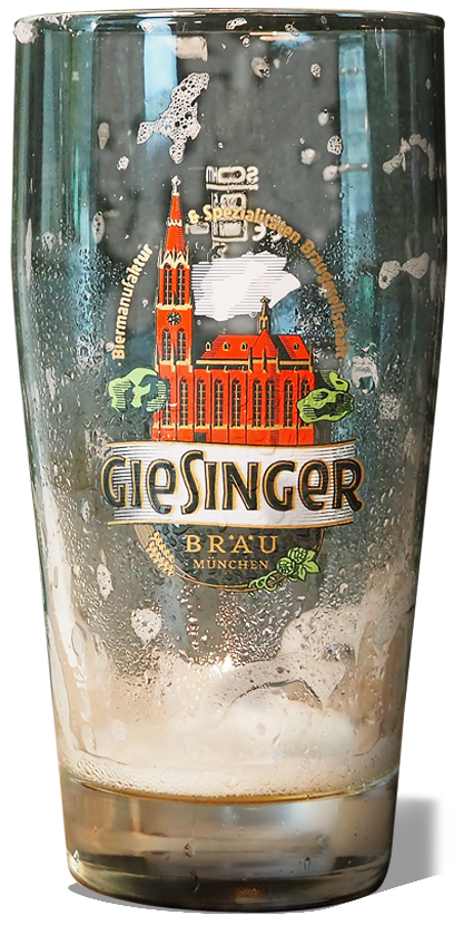 Leeres Giesinger Glas